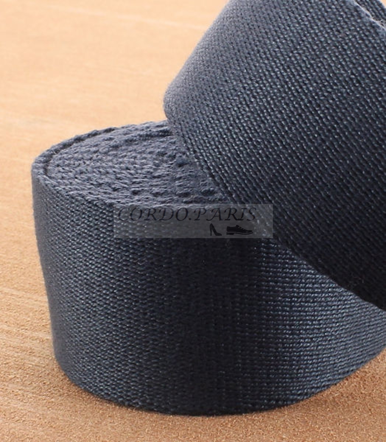 SANGLE POLYCOTON BLEU LARGEUR 40 mm