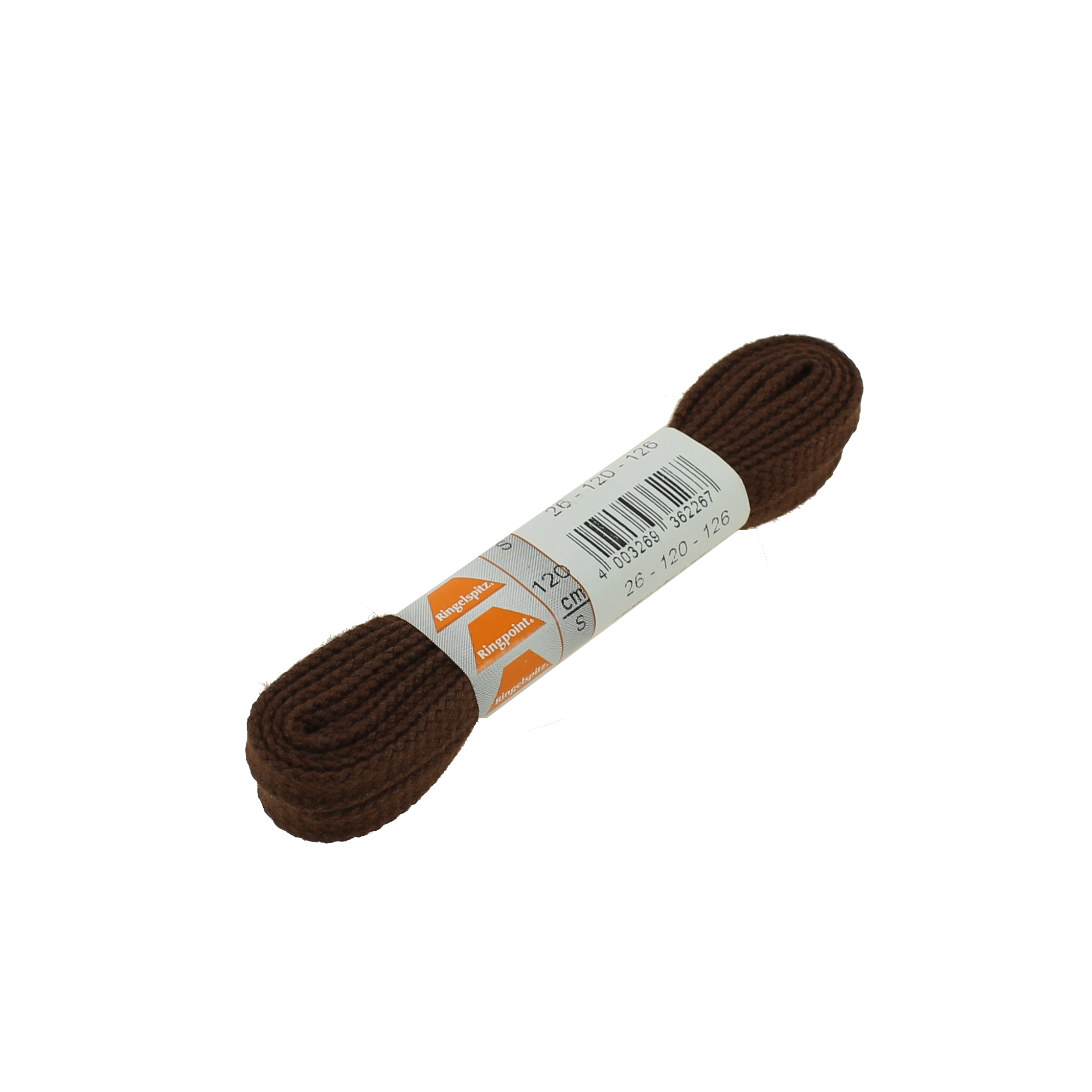 LACET PLAT MOYEN MARRON ACAJOU