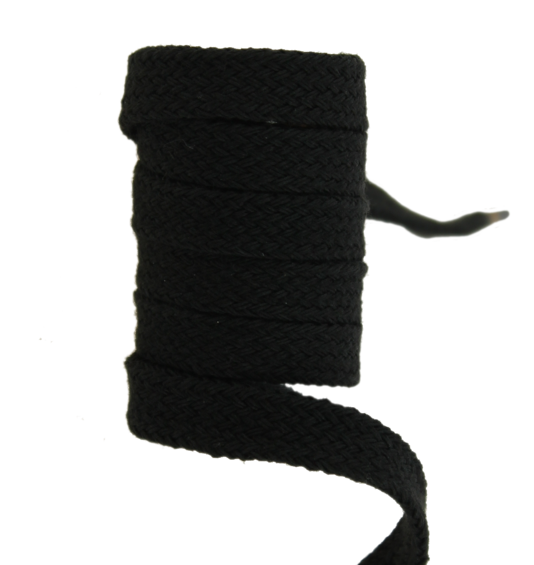 LACET PLAT LARGE NOIR NUIT