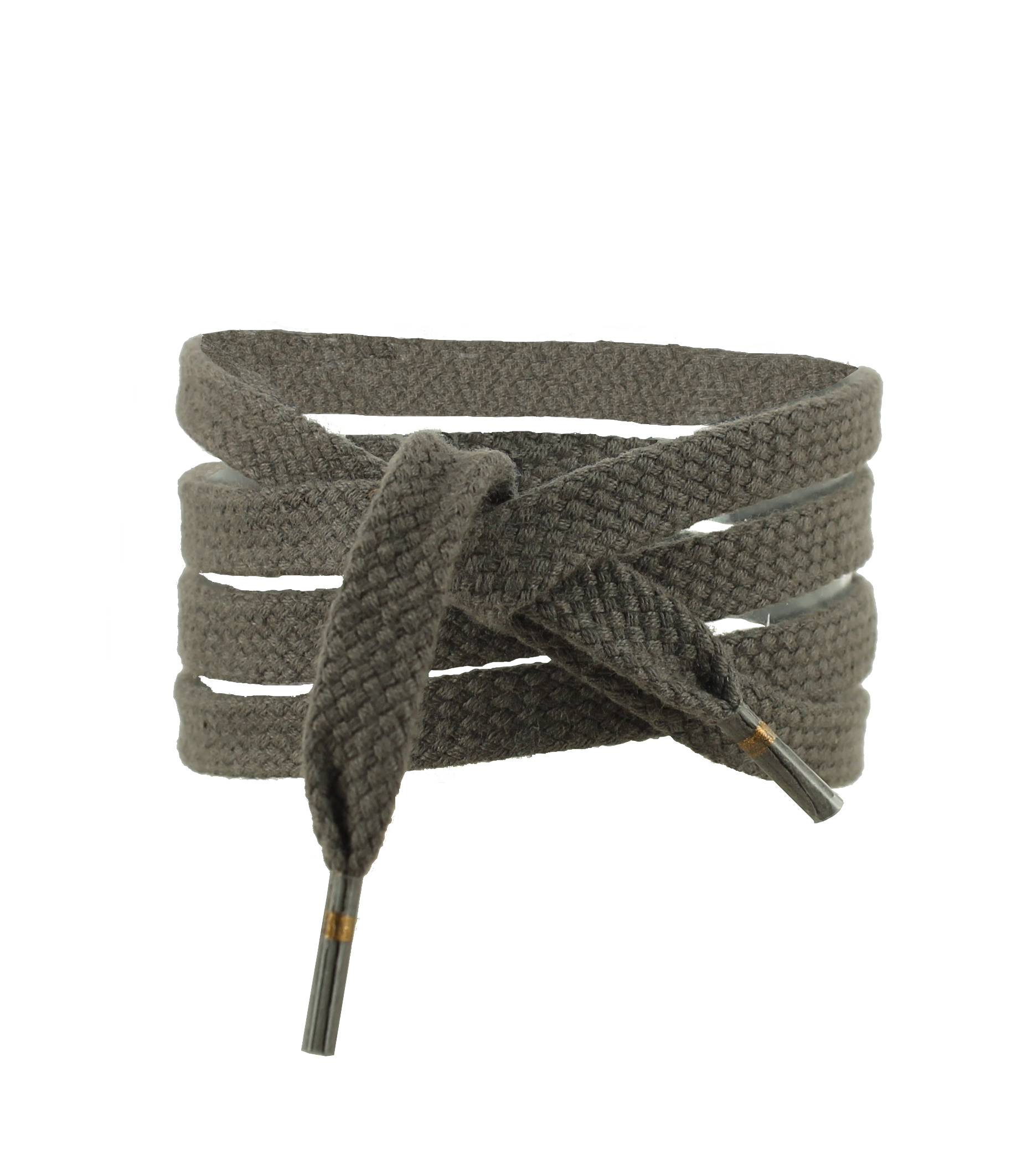 LACETS PLATS MOYEN GRIS