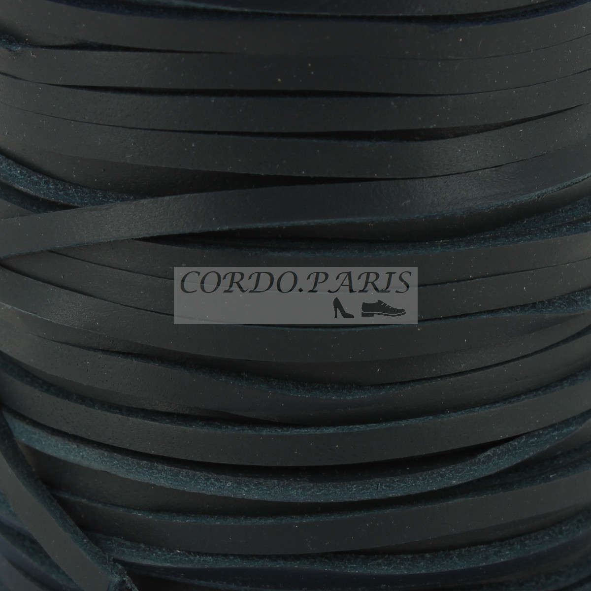 LACET CUIR BLEU MARINE CHAUSSURES BATEAU